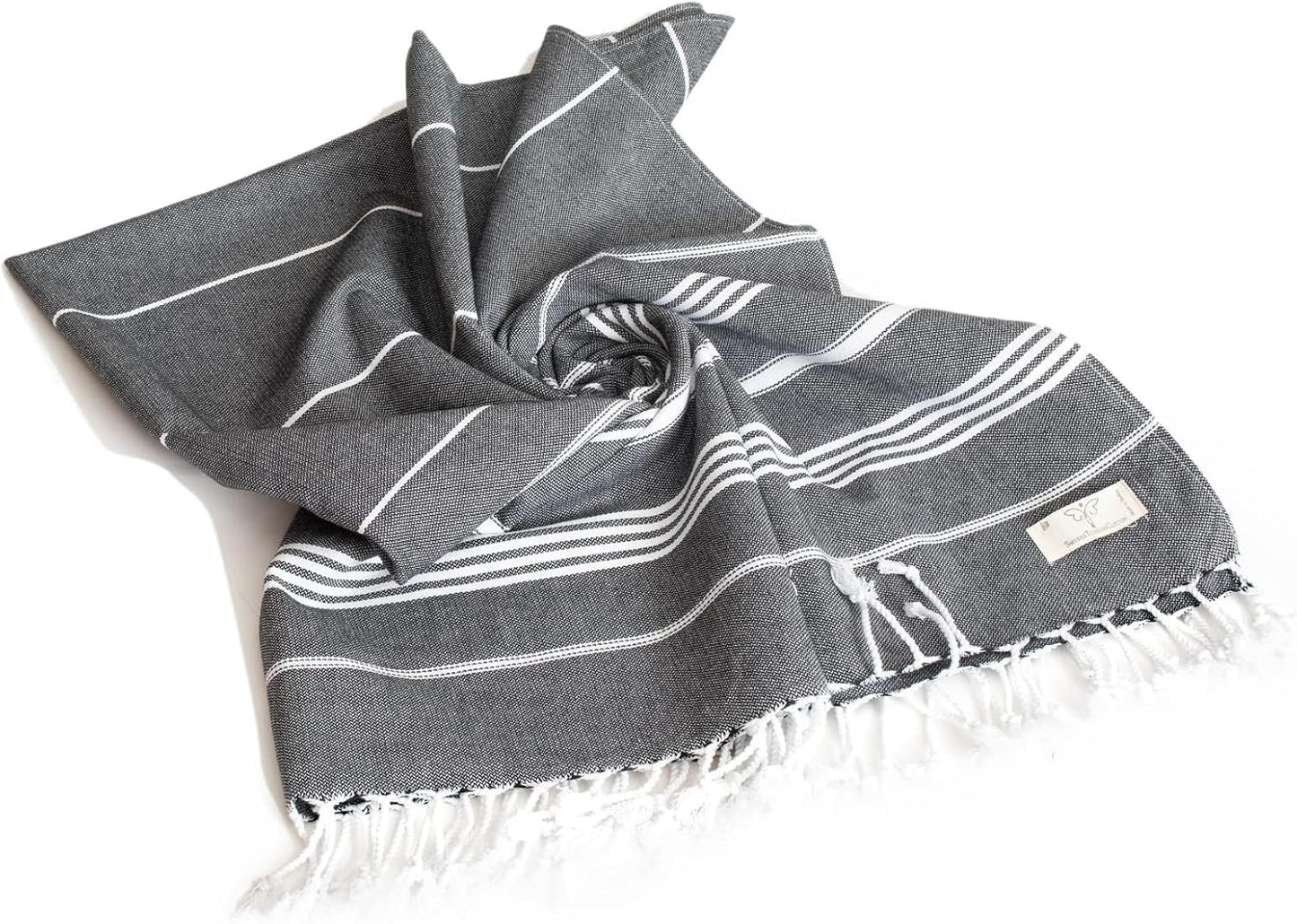 Classical Series Throw Blanket 50X60, Outdoor Blankets, Throws and Blankets for Couch, Sofa, Bed, Chair, Beach Picnic, Travel Boho Turkish Blanket, Black
