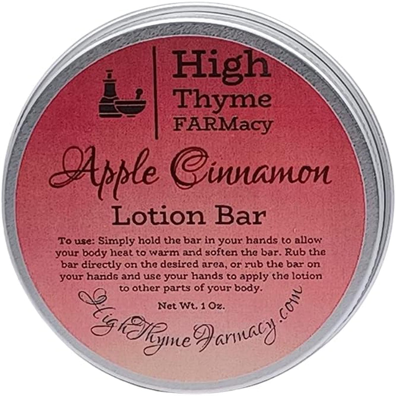 Apple Cinnamon Moisturizing Lotion Bar - Waterless Lotion Bar for Dry Skin - Moisturizing Beeswax Lotion Bar - Convenient Travel Lotion - Eco Friendly Apple Cinnamon Lotion Massage Bar