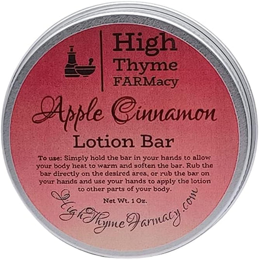 Apple Cinnamon Moisturizing Lotion Bar - Waterless Lotion Bar for Dry Skin - Moisturizing Beeswax Lotion Bar - Convenient Travel Lotion - Eco Friendly Apple Cinnamon Lotion Massage Bar