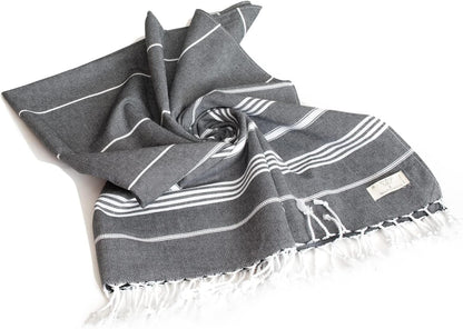 Classical Series Throw Blanket 50X60, Outdoor Blankets, Throws and Blankets for Couch, Sofa, Bed, Chair, Beach Picnic, Travel Boho Turkish Blanket, Black